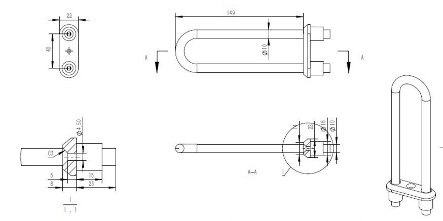 进口吹瓶机红外线灯管