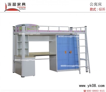 邵阳宿舍铁架床采用卡槽式拼接安装，无螺丝更安全