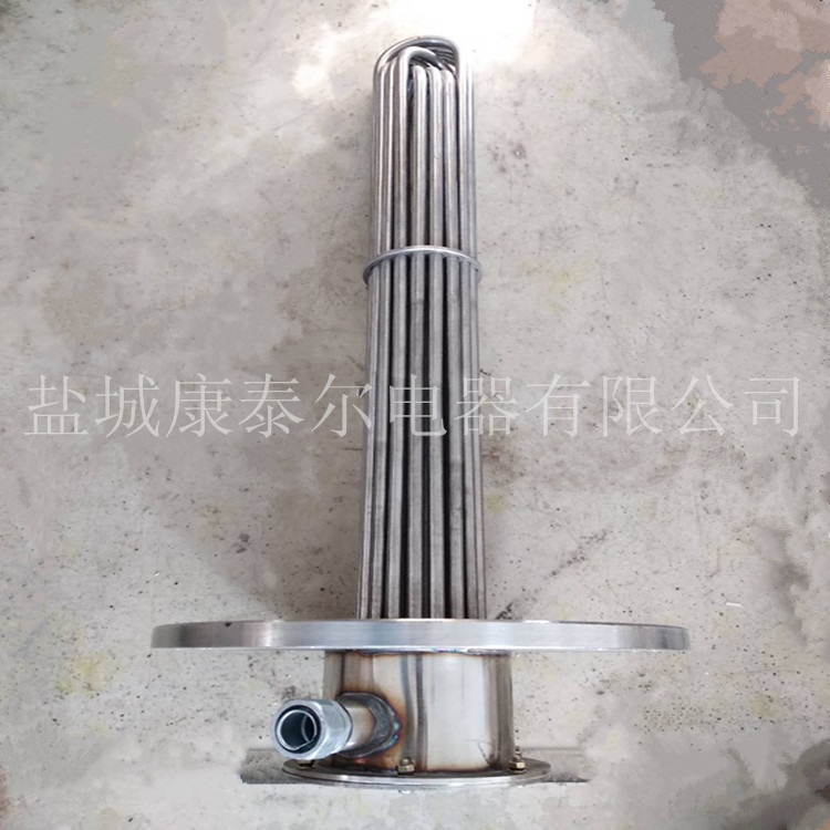 25KW防爆法兰加热管 导热油重油加热管电热管