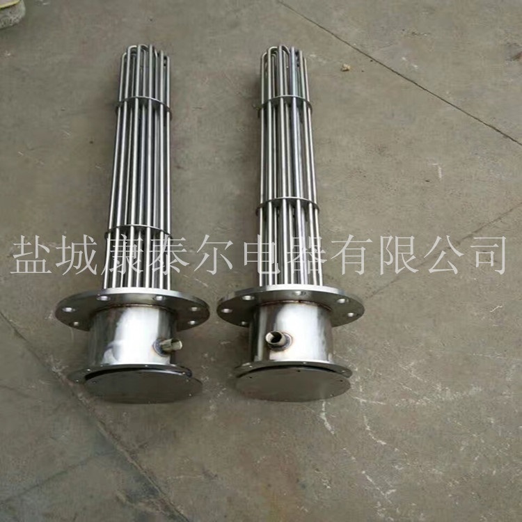 25KW防爆法兰加热管 导热油重油加热管电热管