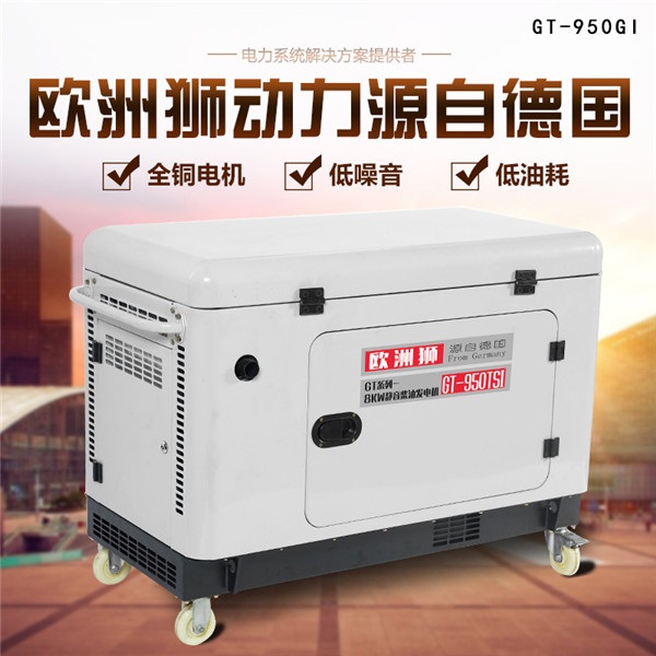 欧洲狮动力6kw柴油发电机移动轻便