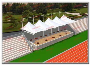 篮球场看台雨棚