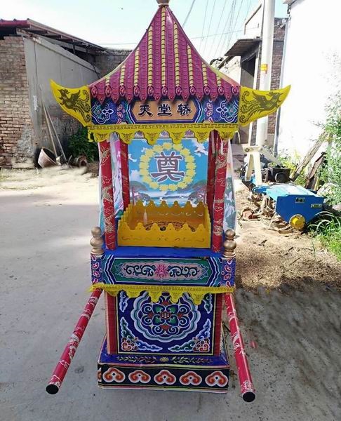 丧事抬骨灰盒的轿子大气