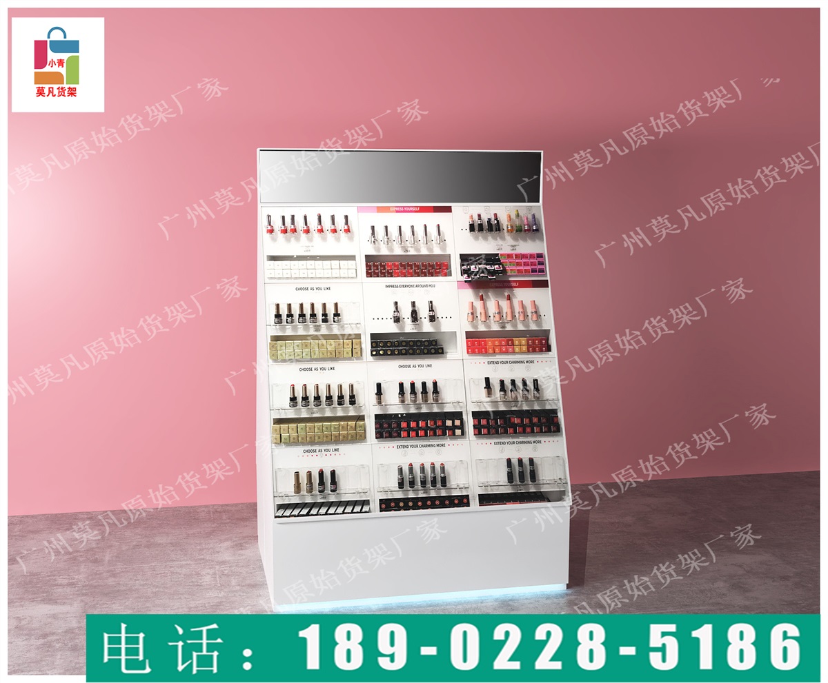 NOME店面装修风格时尚,调色师化妆品店货架,三福