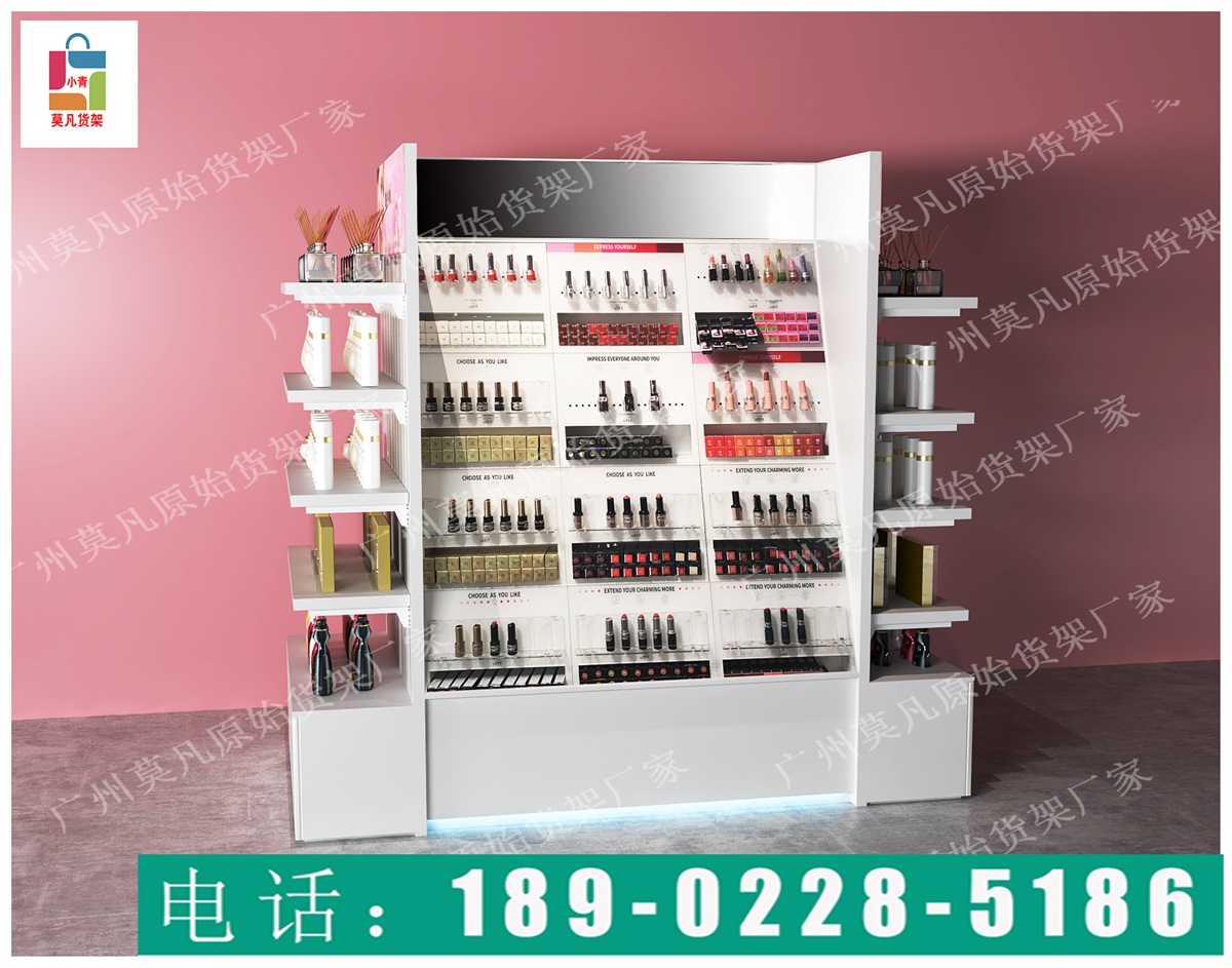 WOW COLOUR国潮美妆集合店货架,诺米货架