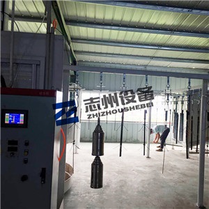 不锈钢水壶自动静电喷涂流水线