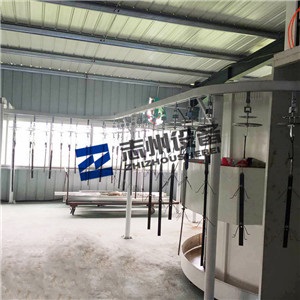 不锈钢水壶自动静电喷涂流水线