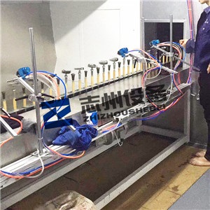 鞋跟自动喷漆镀膜流水线 鞋跟自动UV喷漆镀膜流水线