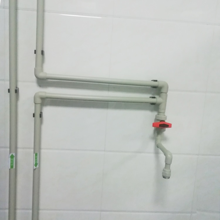 PP-H管纯化水分配管路安装PPH管材安装施工