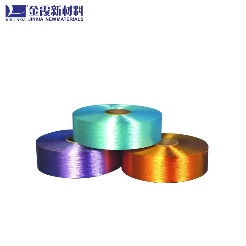 涤纶色丝FDY75D100D150D扁平色丝