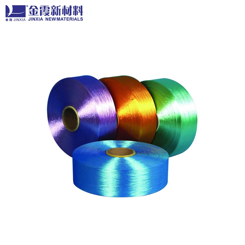 涤纶色丝FDY75D100D150D扁平色丝