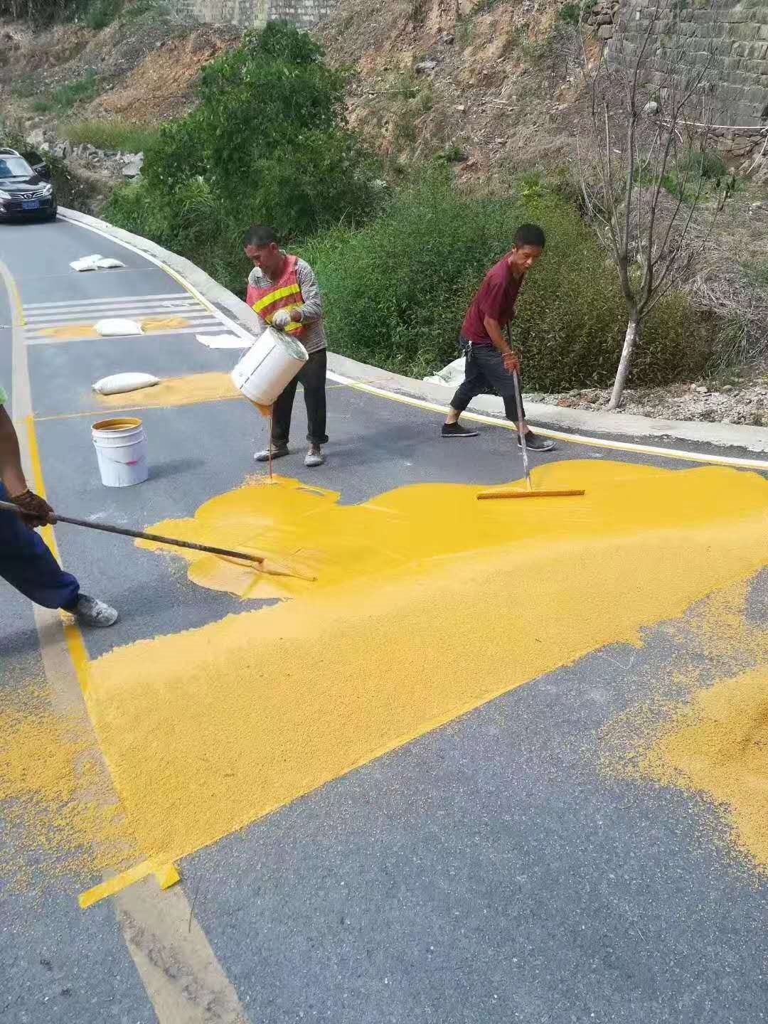 重庆薄层抗滑层路面施工队伍 陶瓷颗粒材料