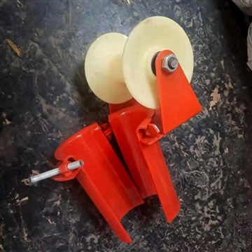 海口市钢板井口放线滑轮 钢轮井口放线滑轮