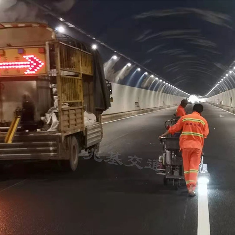 忠县热熔划线施工公司 重庆小区标线 市政马路画线