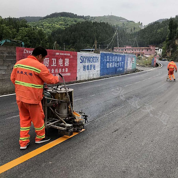 学校划线 小区公路画线 城口热熔标线 重庆划线涂料