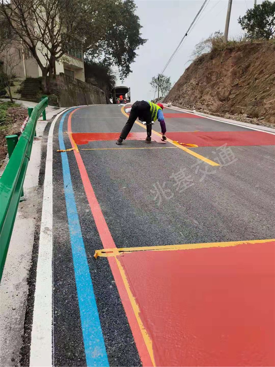 重庆陶瓷颗粒防滑路面 重庆彩色颗粒施工公司