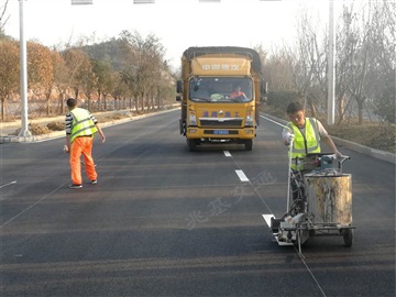 江津马路划线公司 重庆热熔标线涂料生产厂