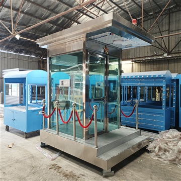 山西晋城售楼部形象站岗亭 玻璃岗亭 户外站岗执勤亭