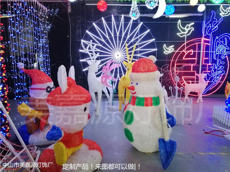 灯光节用的动物灯,立体造型灯,3D立体动物灯