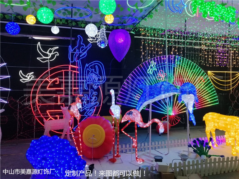 灯光节用的动物灯，立体造型灯，3D立体动物灯