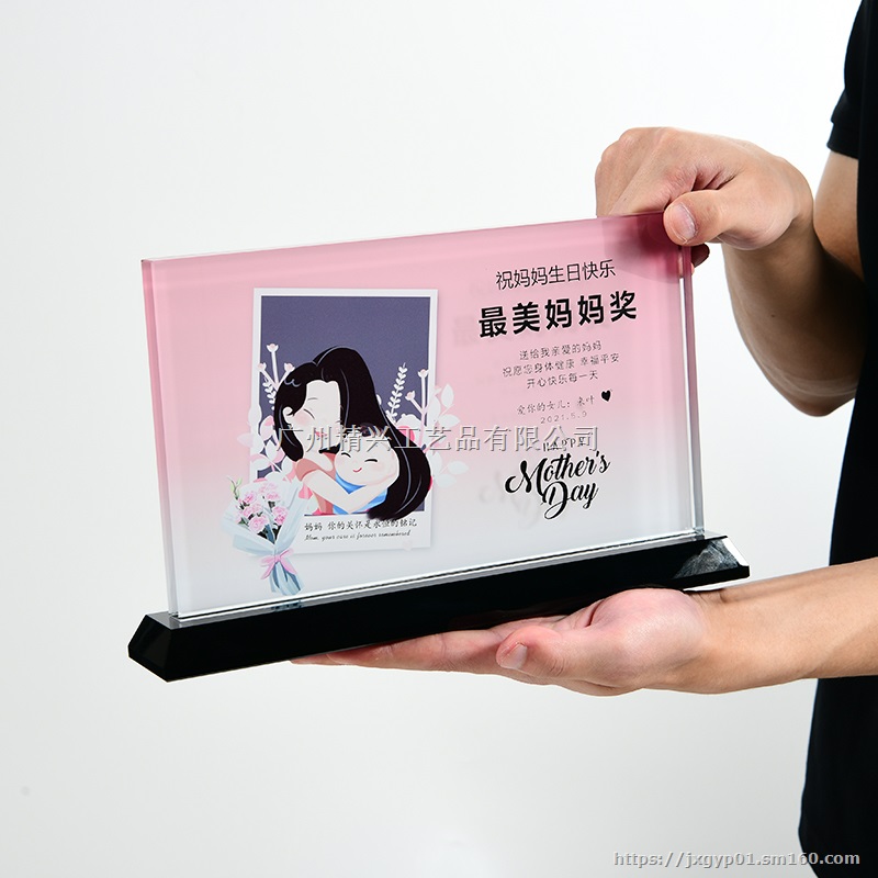 广州毕业季纪念礼品,水晶礼品定制,母亲节礼品制作