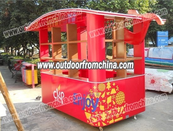 厂家直供公园售卖花车 景区移动式售货亭