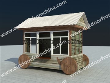 厂家直供公园售卖花车 景区移动式售货亭