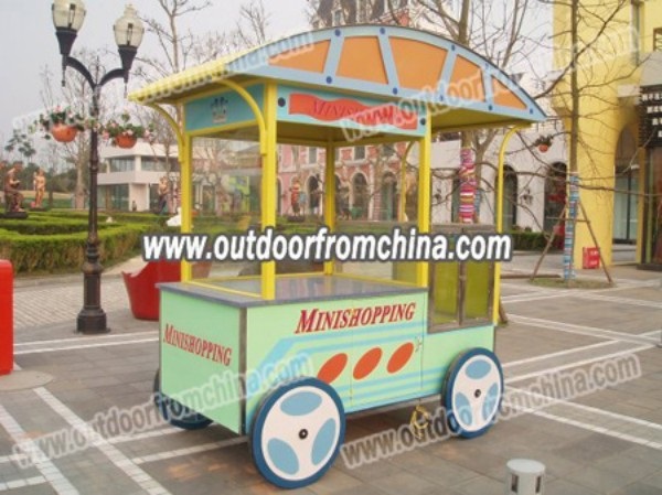 商业街售卖花车 夜市摆卖摊位花车款式 流动式售卖车