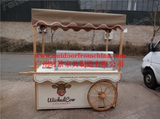 商业街售卖花车 夜市摆卖摊位花车款式 流动式售卖车