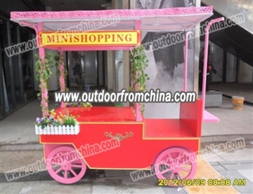 商业街售卖花车 夜市摆卖摊位花车款式 流动式售卖车