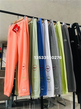 广州站西潮牌针织裤工厂原单低价处理