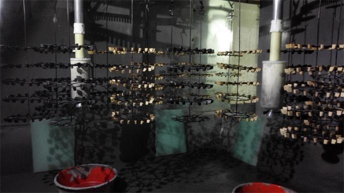 喷漆升降机触摸屏控制自动喷漆机铝合金喷漆机