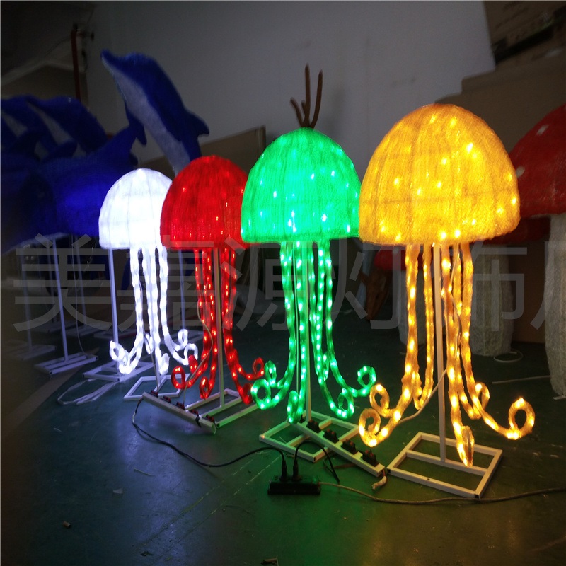 LED海豚造型灯-发光动物灯-梦幻灯光节彩灯