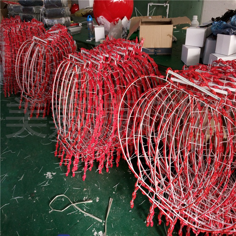 路灯杆装饰灯双灯笼-LED发光平面造型灯-蘑菇灯