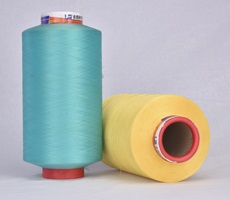 提花割绒超柔沙发面料用涤纶色丝FDY/DTY