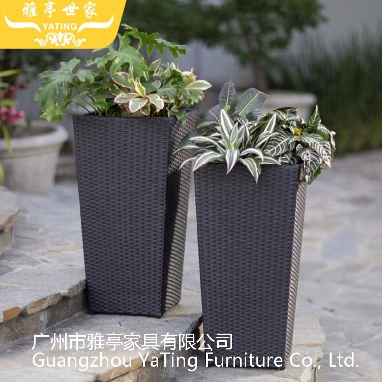 供应雅亭家具YT-B01户外藤花箱商用落地景观花盆