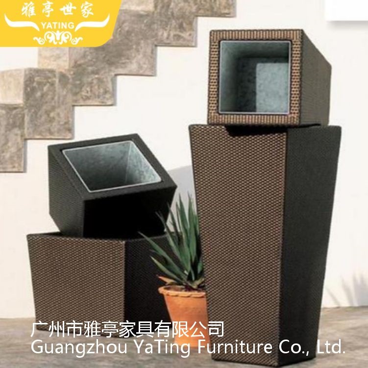 供应雅亭家具YT-B01户外藤花箱商用落地景观花盆