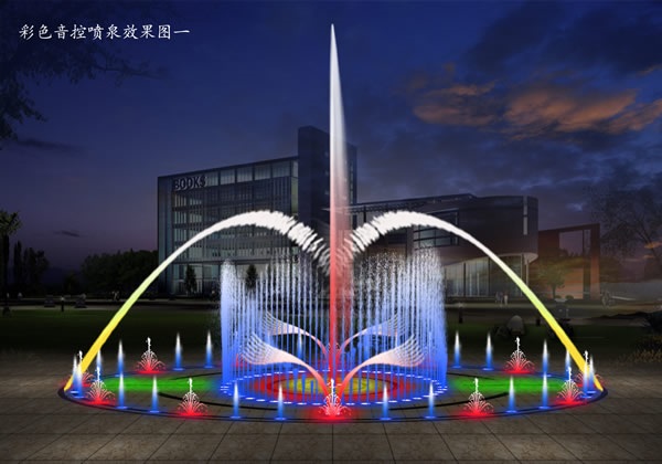 旱喷广场效果图 专业旱喷泉设计施工 2022年