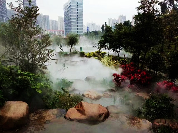 湖边景观造雾-《冷雾、雾森、人造雾、水雾全程服务》