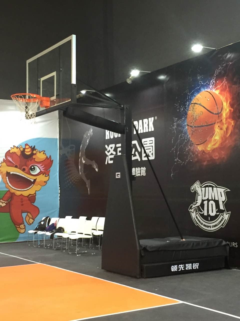 单柱快速装拆式篮球架 单柱美式快速装拆式篮球架