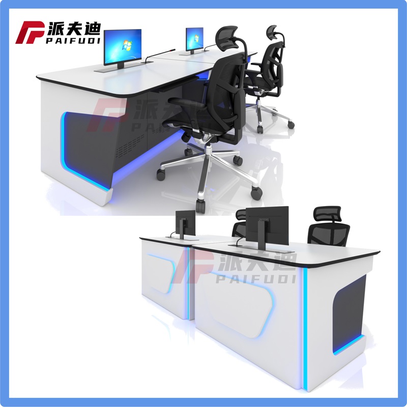 新供应各种简约现代单联控制台科技感灯带操作台监控台