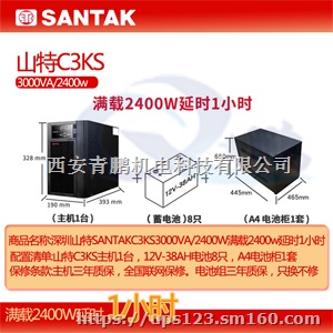 SANTAK山特UPS电源山特蓄电池C12-24