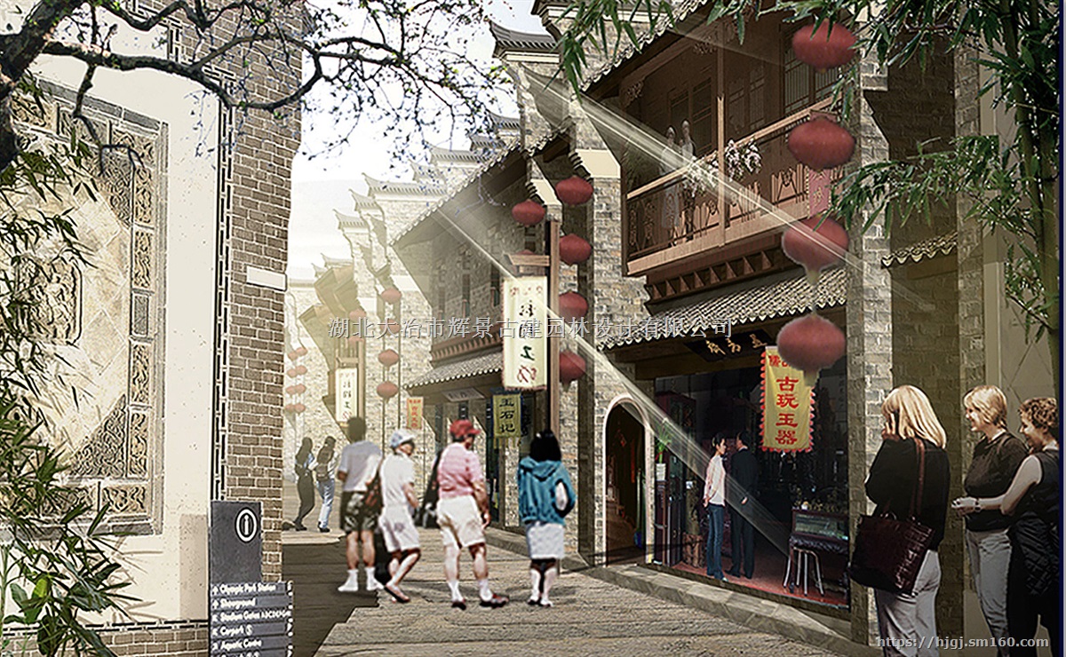 古建设计,仿古街设计,古建商业街设计,仿古建筑设计