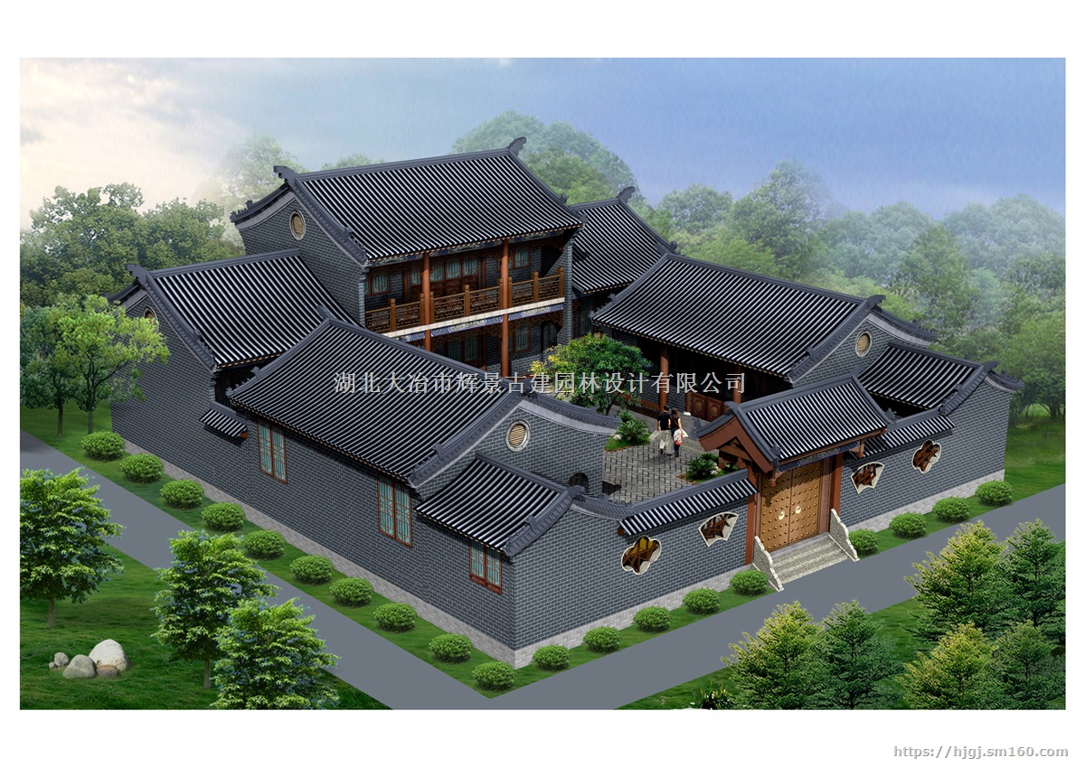 古建筑四合院设计|效果图方案|施工图|古建筑公司