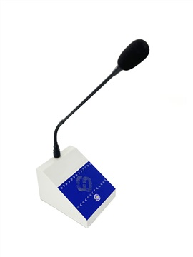 桌面式对讲电话 台式调度对讲 值班室广播话筒