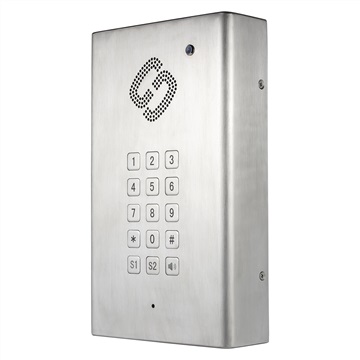 壁挂式洁净IP电话，RJ45不锈钢材质实验室对讲电