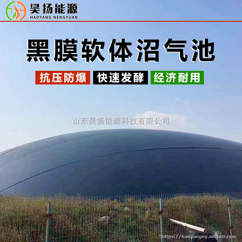 黑膜软体沼气发酵池 HDPE膜材制作 猪场粪污处理