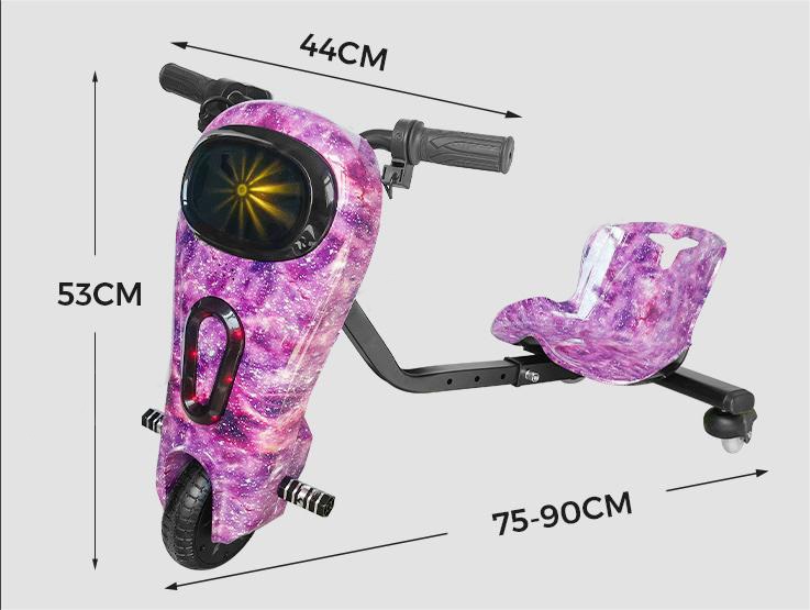 电动三轮漂移车广场出租儿童三挡调速可定时甩尾卡丁车