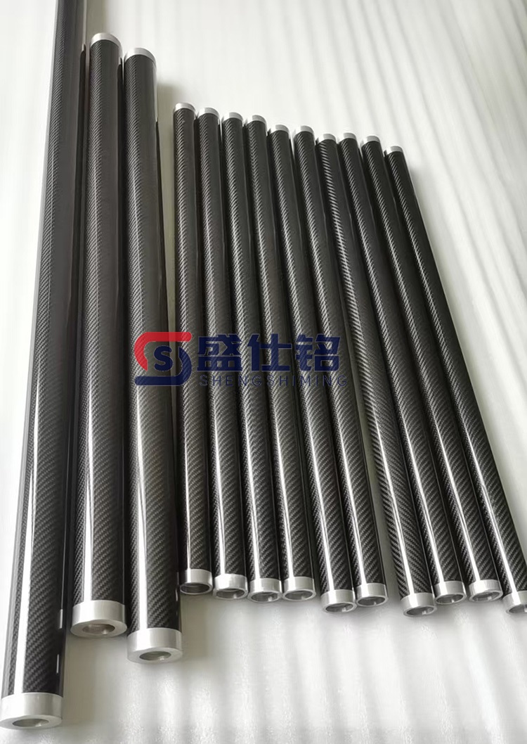 碳纤维辊轴碳纤维辊薄膜设备应用 印染印刷设备碳纤维