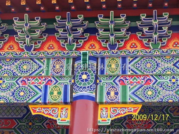 古建彩绘/古建油漆/古建筑彩画彩绘油漆维修,木油